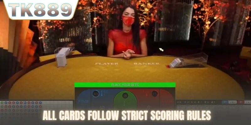 All cards follow strict scoring rules
