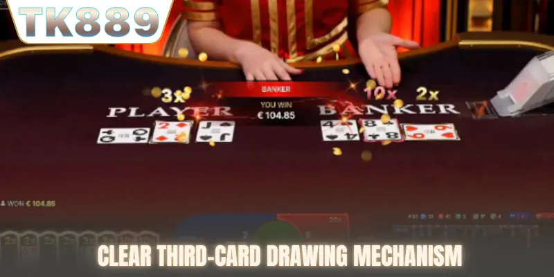 Clear third-card drawing mechanism