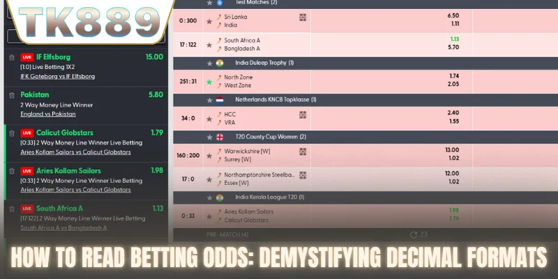 How to read betting odds: Demystifying Decimal formats