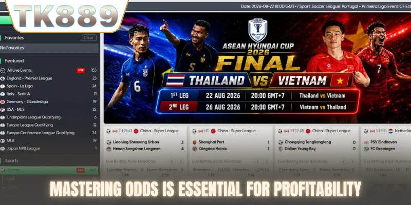 Mastering odds is essential for profitability