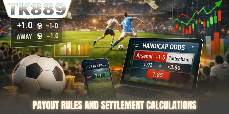 Payout rules and settlement calculations