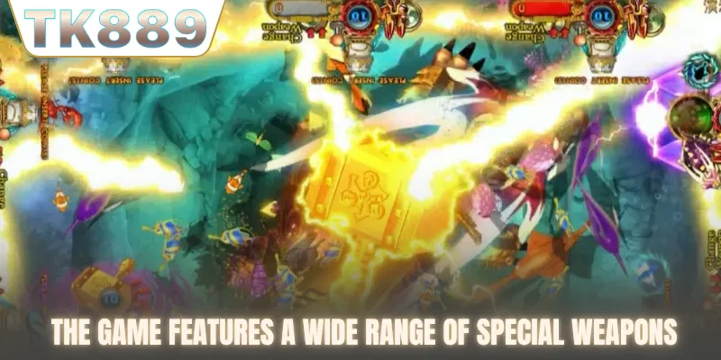 The game features a wide range of special weapons