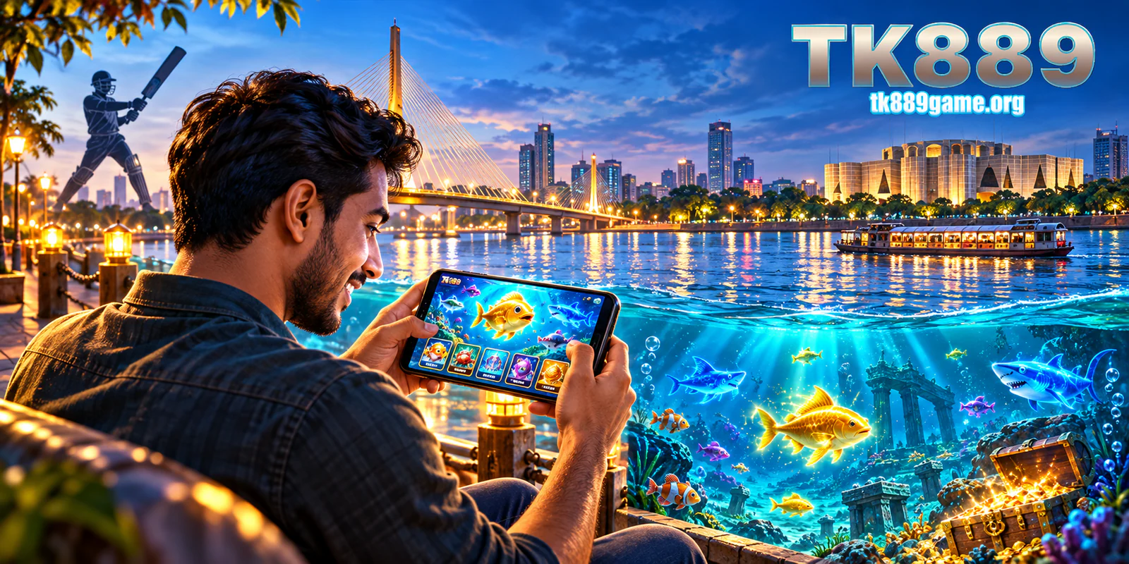 TK889 Bangladesh-first mobile gaming experience with fishing games and cricket access
