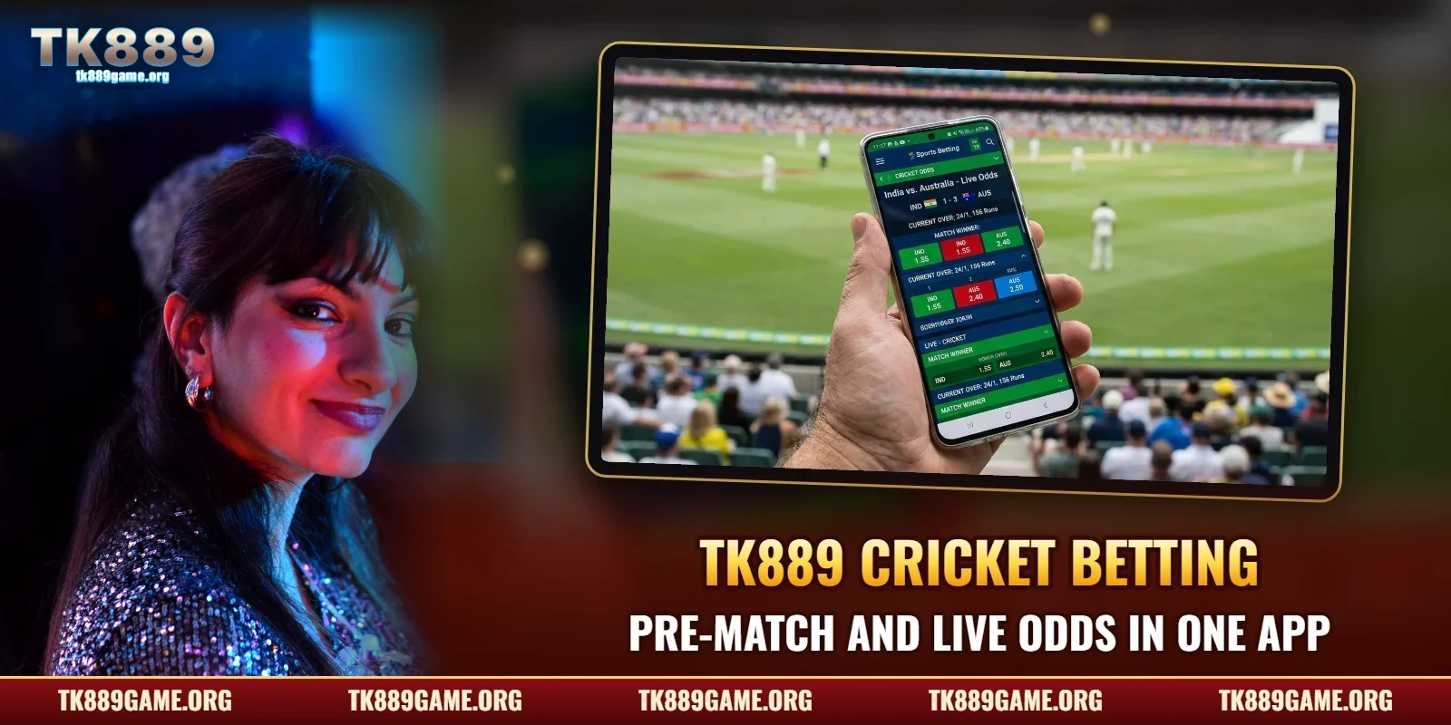 TK889 cricket betting – pre-match and live cricket odds on a mobile app