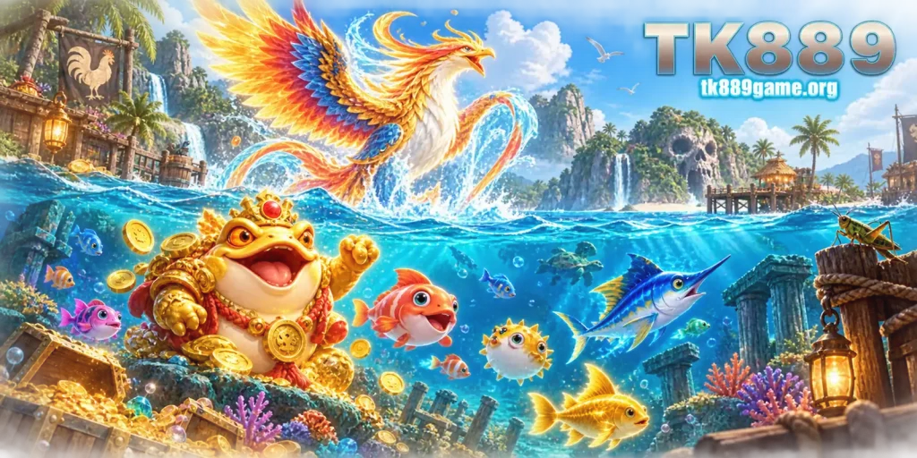 TK889 fishing-first game selection with four signature fishing titles