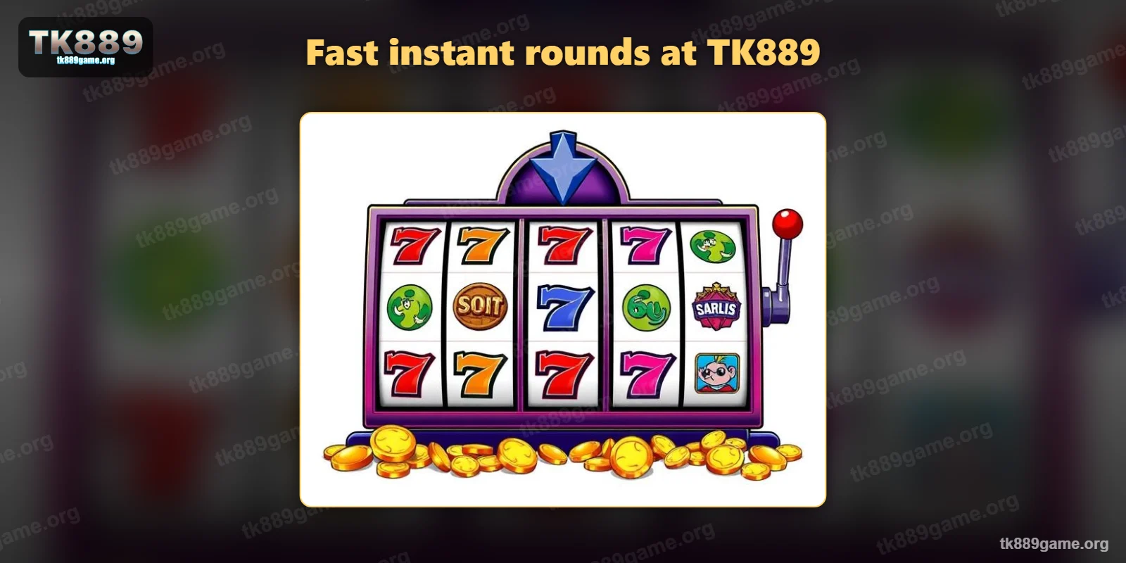 An instant game round at TK889 with a cash-out decision