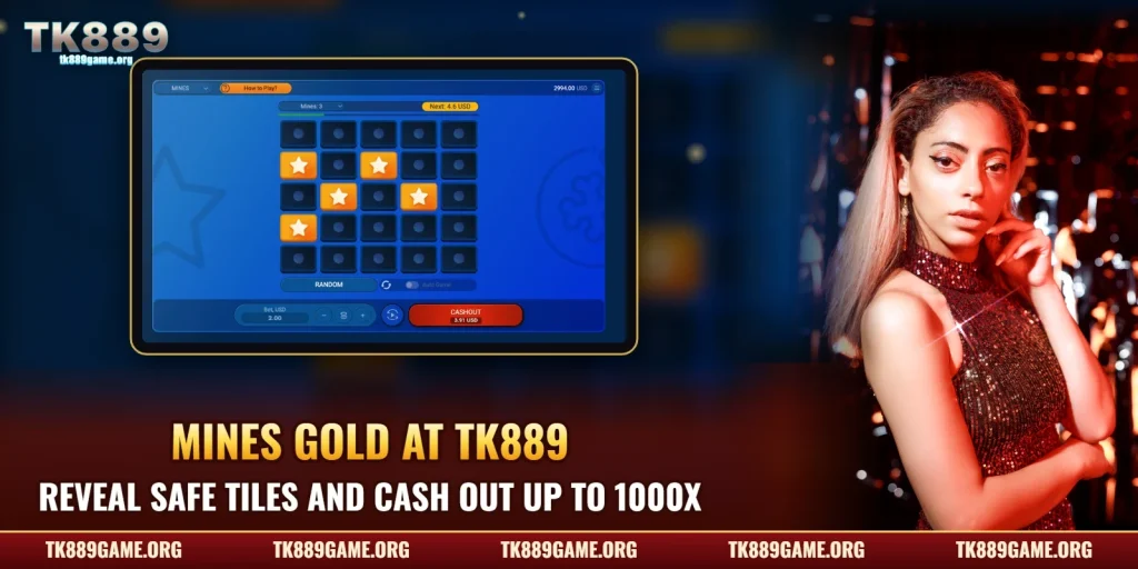 Mines Gold at TK889 – Tile Flips and Cash Rewards
